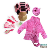 Baby Bathrobe Outfit Set with Hairdressing Set SR070 | 6M | Pink