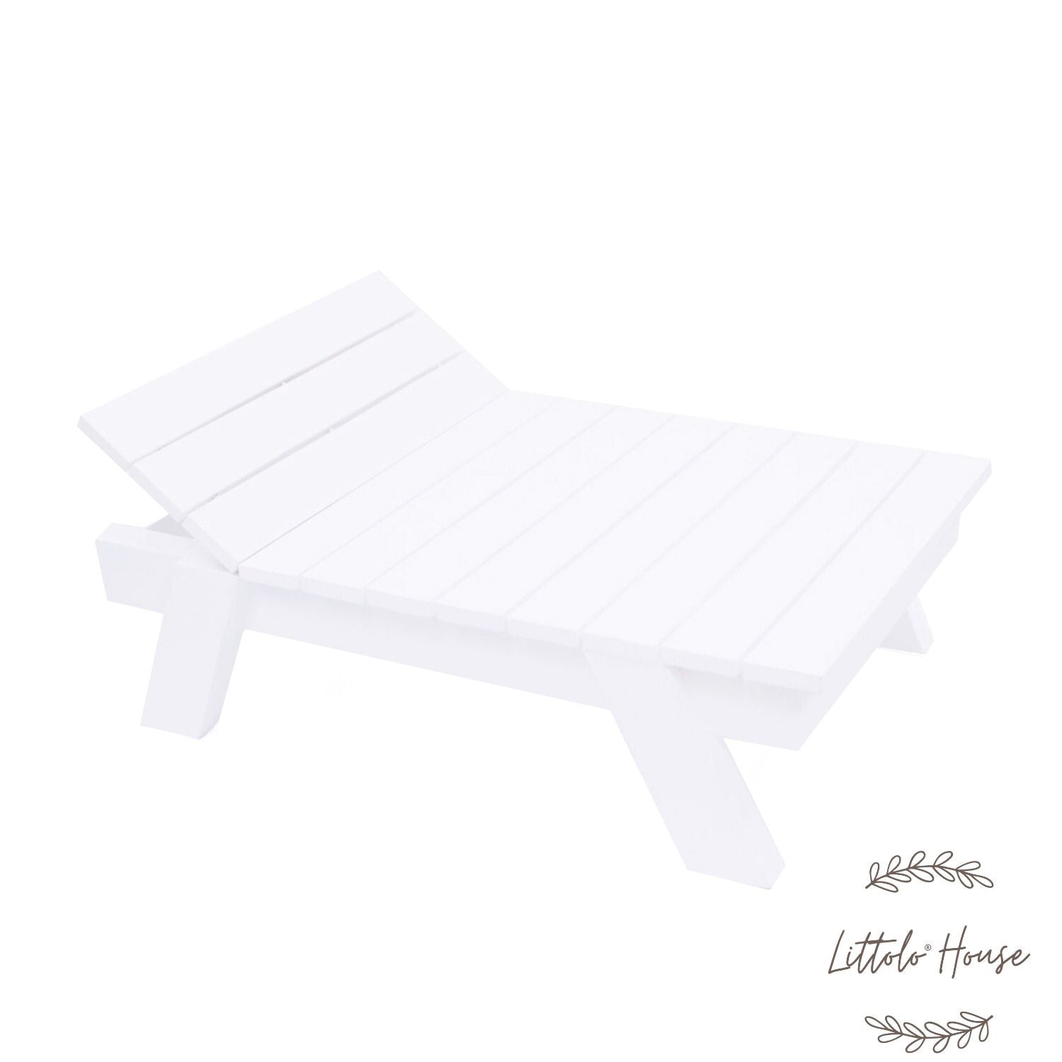 Beach Bench | Wooden Decorative | White