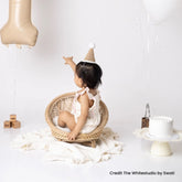 Boho Round Cane Chair | Cane | Natural Wood