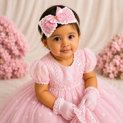 Bow Style Crochet Headband H095 | 1Y | Pink