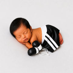 Boxing Gloves D067 | Pack of 1 Pair | Black White