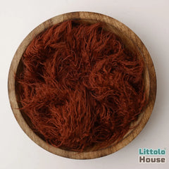 Faux Fur Fabric Layer L055 | Brick Brown
