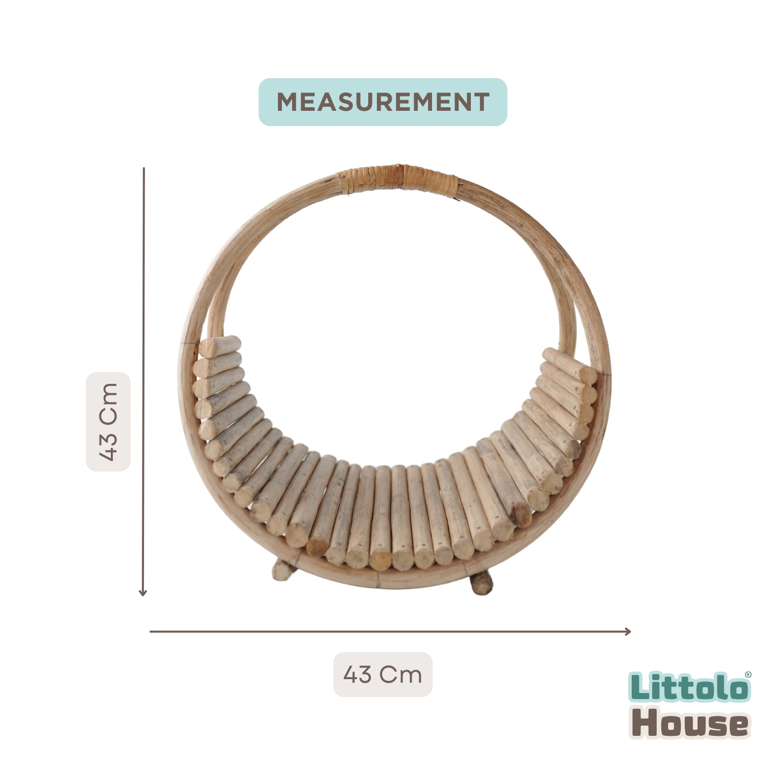 Cane Swing | Cane | Newborn | Natural Wood