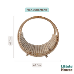 Cane Swing | Cane | Newborn | Natural Wood
