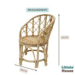 Rustic Cane Chair | White