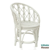 Rustic Cane Chair | White