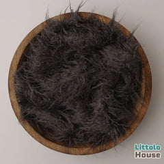 Faux Fur Fabric Layer L055 | Charcoal