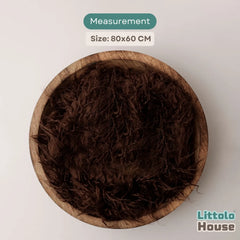 Faux Fur Fabric Layer L055 | Chocolate Brown