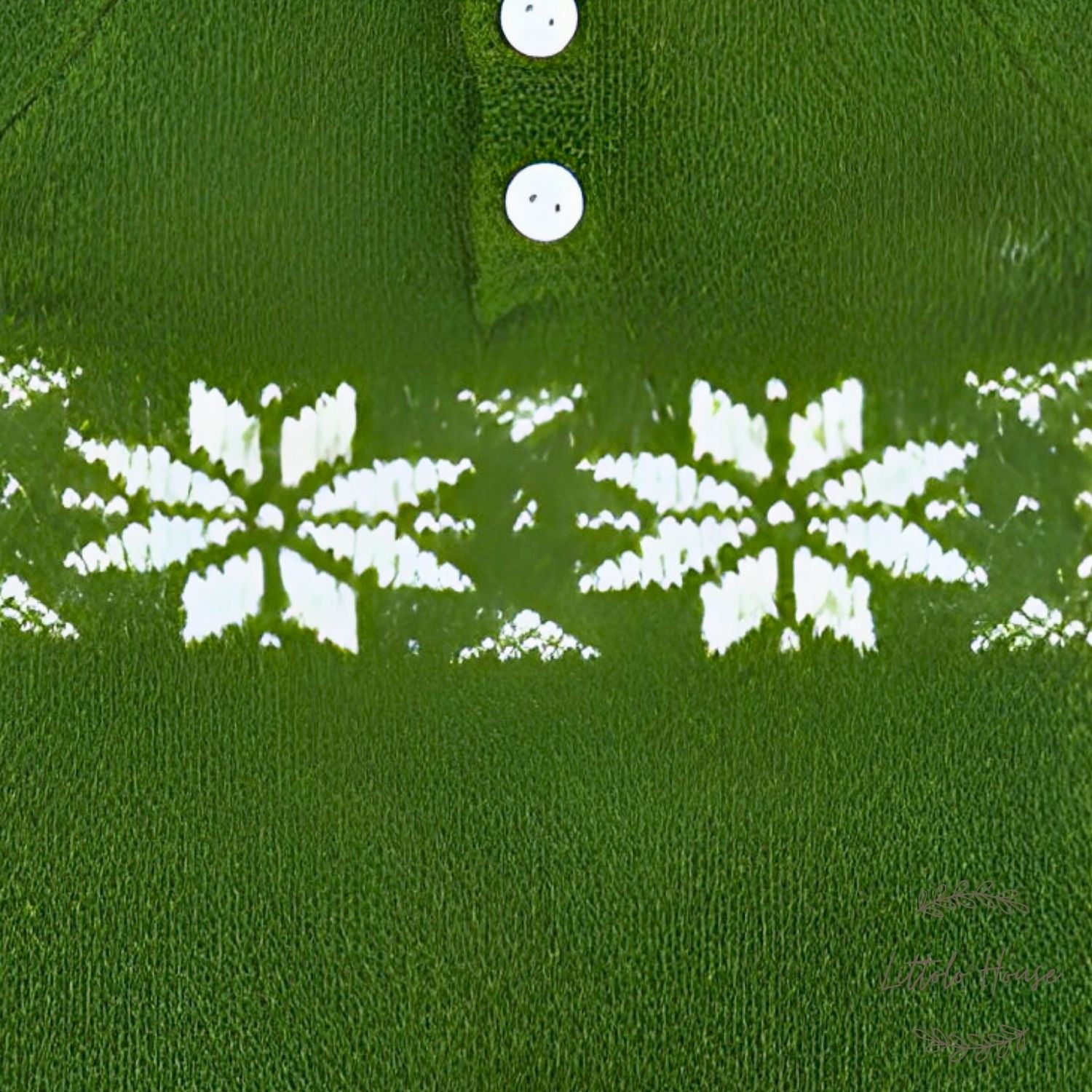 Baby Woolen Christmas Romper with Sleep Hat O104 | 3M | Green