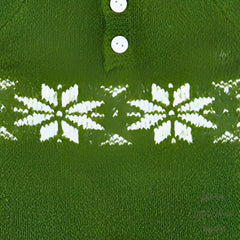 Baby Woolen Christmas Romper with Sleep Hat O104 | 3M | Green
