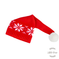 Baby Woolen Christmas Romper with Sleep Hat O104 | 3M | Red