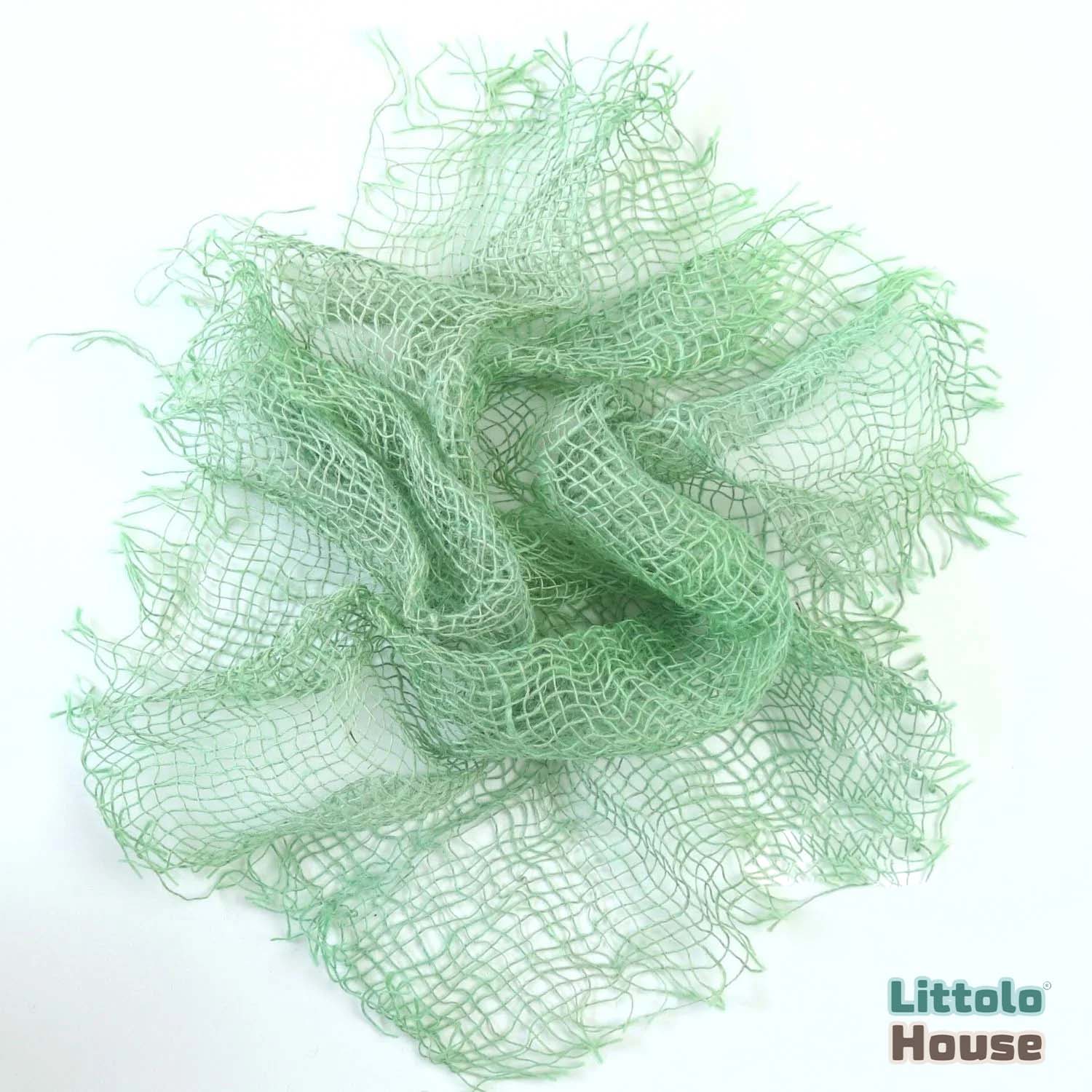 Chunky Burlap Layer | Glade Green