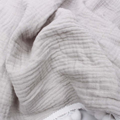 Cotton Gauze Blanket with Tassels Lace Style 2 Layer | Mustard