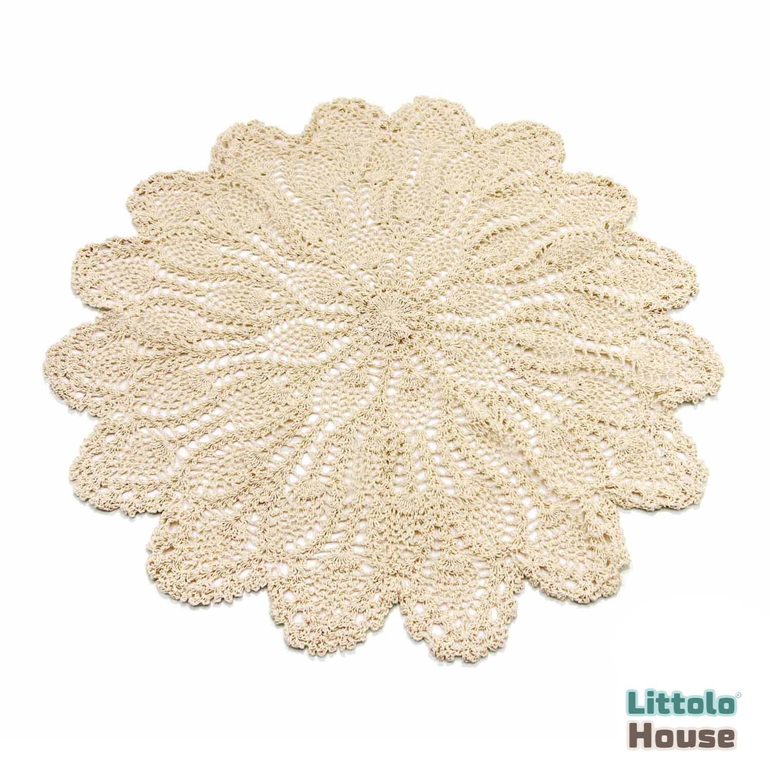 Crochet Knit Design D5 Layer | Off White