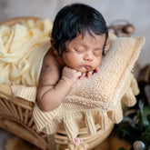 Knit Ribbed Stretchy Blanket L035 | Caramel