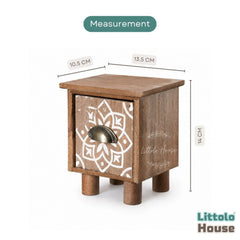 Decorative Tea Table Set W058 | Wooden Decorative | Natural Wood