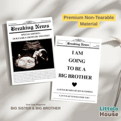 Non Tearable Dual-Side Magazine – Big Sister & Big Brother Edition D160 | Black White