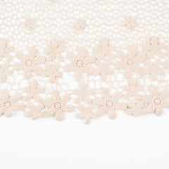 Elegant Knitted Flower Lace Wrap | Lace Layer L051 | Beige
