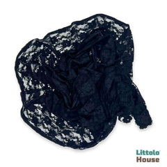 Floral Net Wrap W031 | Black