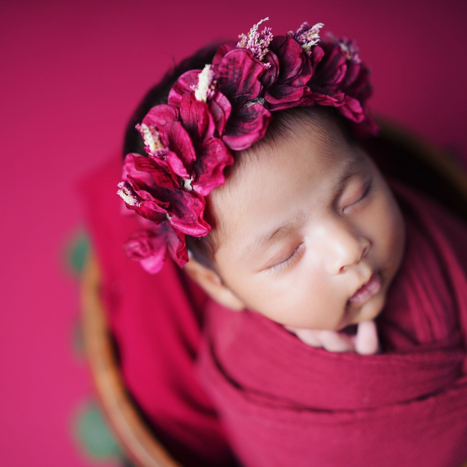Flower Halo H098 | 1Y | Burgundy