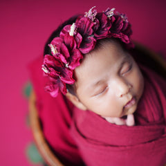 Flower Halo H098 | 1Y | Burgundy