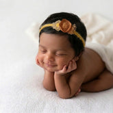 Flower Headband H089 | 1Y | Brick Brown