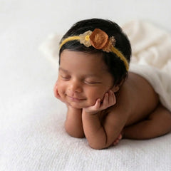 Flower Headband H089 | 1Y | Brick Brown