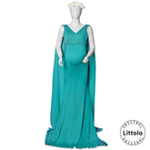 Mermaid Flare M010 Maternity Gown | L | Green