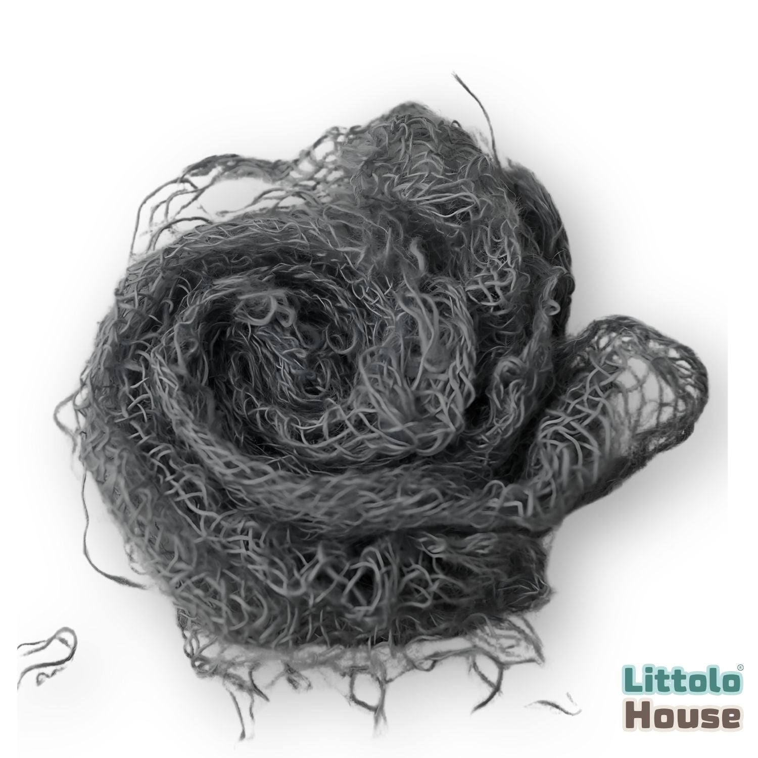 Chunky Burlap Layer | Grey