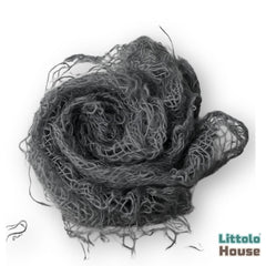 Chunky Burlap Layer | Grey