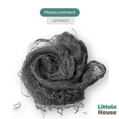Chunky Burlap Layer | Grey