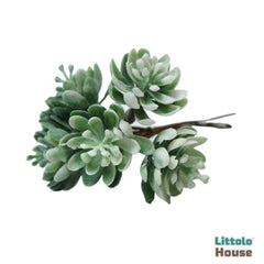 Artificial Succulents Leaves Bunch F076 | Pack of 3 | Green
