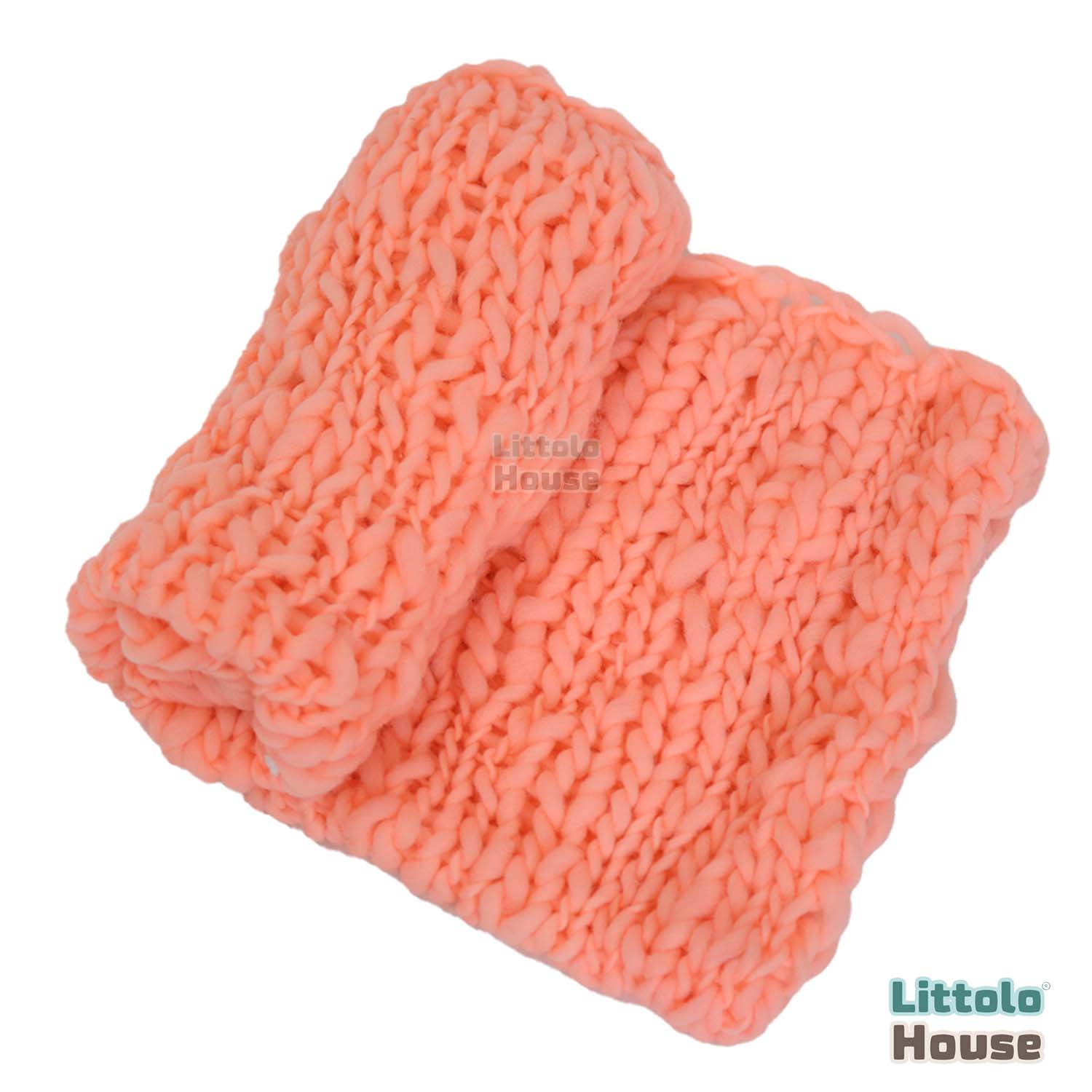 Hand Spun Wool Knit Thin Marino Layer | Salmon