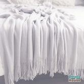 Hand Woven Premium Fringe Layer L024 | Light Grey