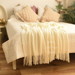Hand Woven Premium Fringe Layer L024 | White