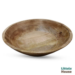 Handmade Round Bowl | Wooden Tableware | Natural Wood