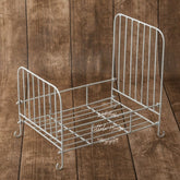 Heritage Iron Bed M014 | Iron Artware | Rustic White