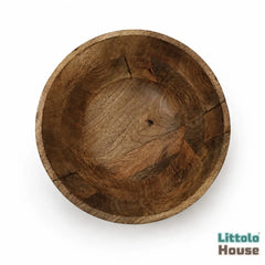 Hollow round Bowl | Wooden Tableware | Natural Wood