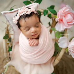 Neutral Jersey Velvet Stretch Wrap | Flash Pink