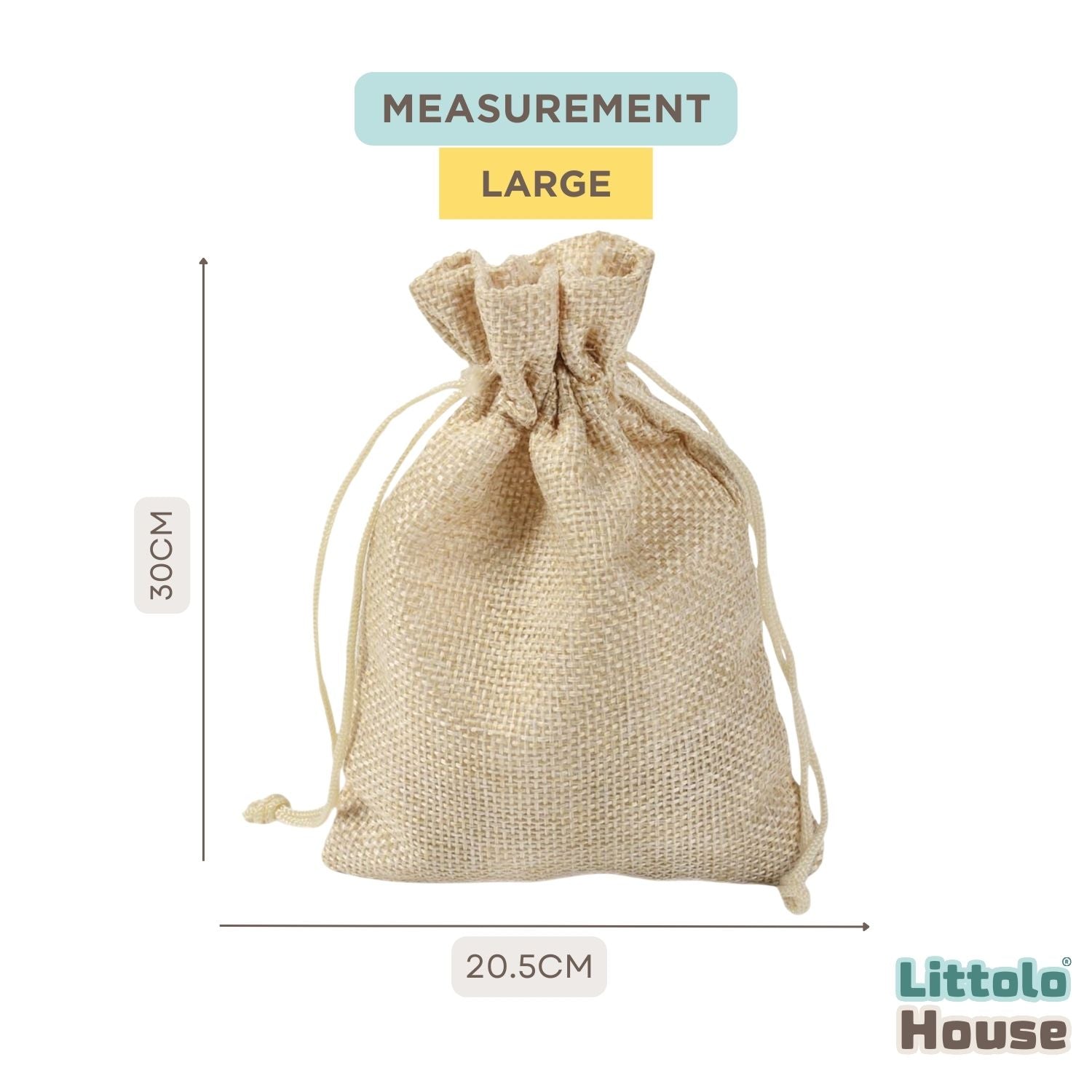 Linen Drawstring Money Bag | Pack of 3 | Jute