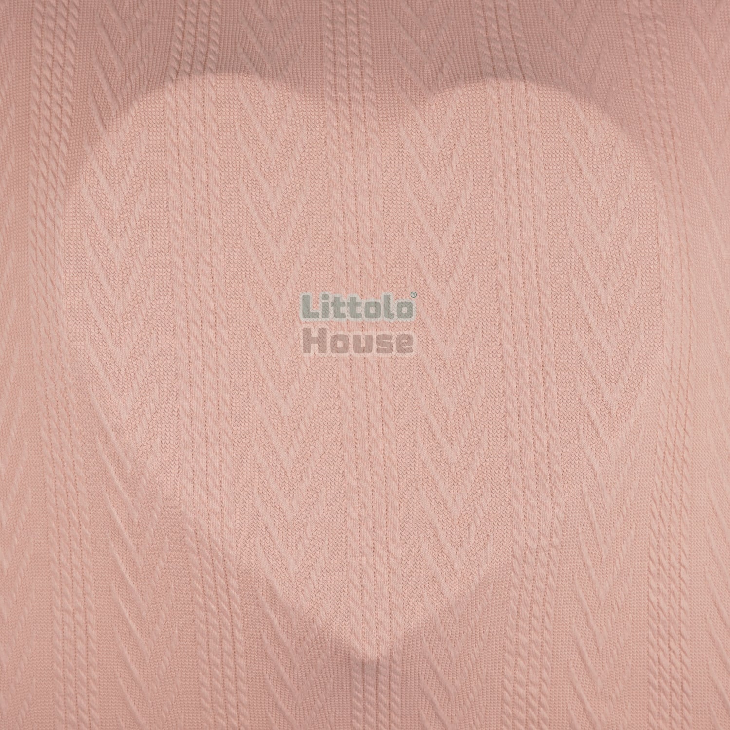 Knit Ribbed Bean Bag Stretch Layer L047 | Dusty Pink