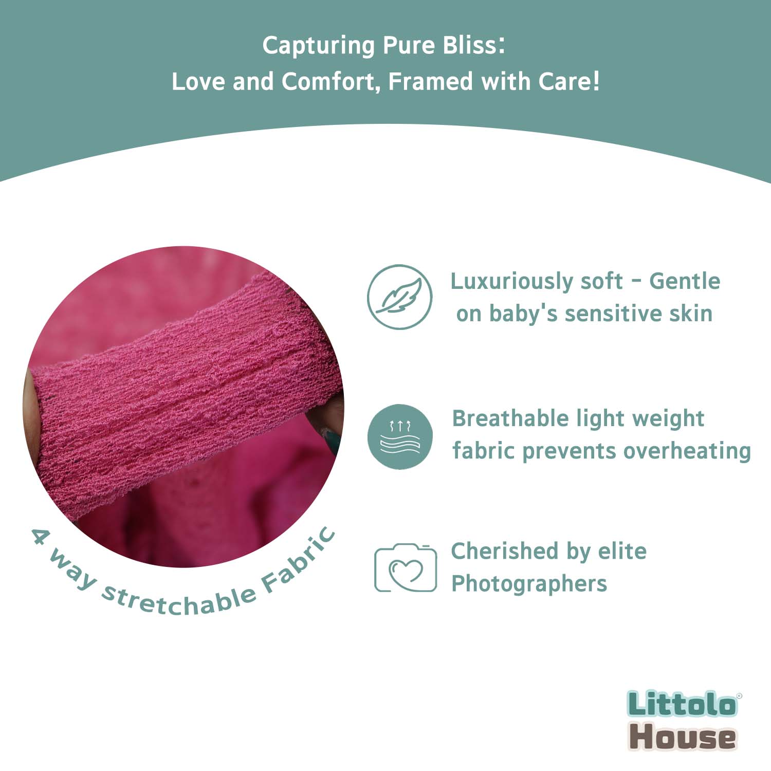 Knitted Stretch Wrap | Magenta