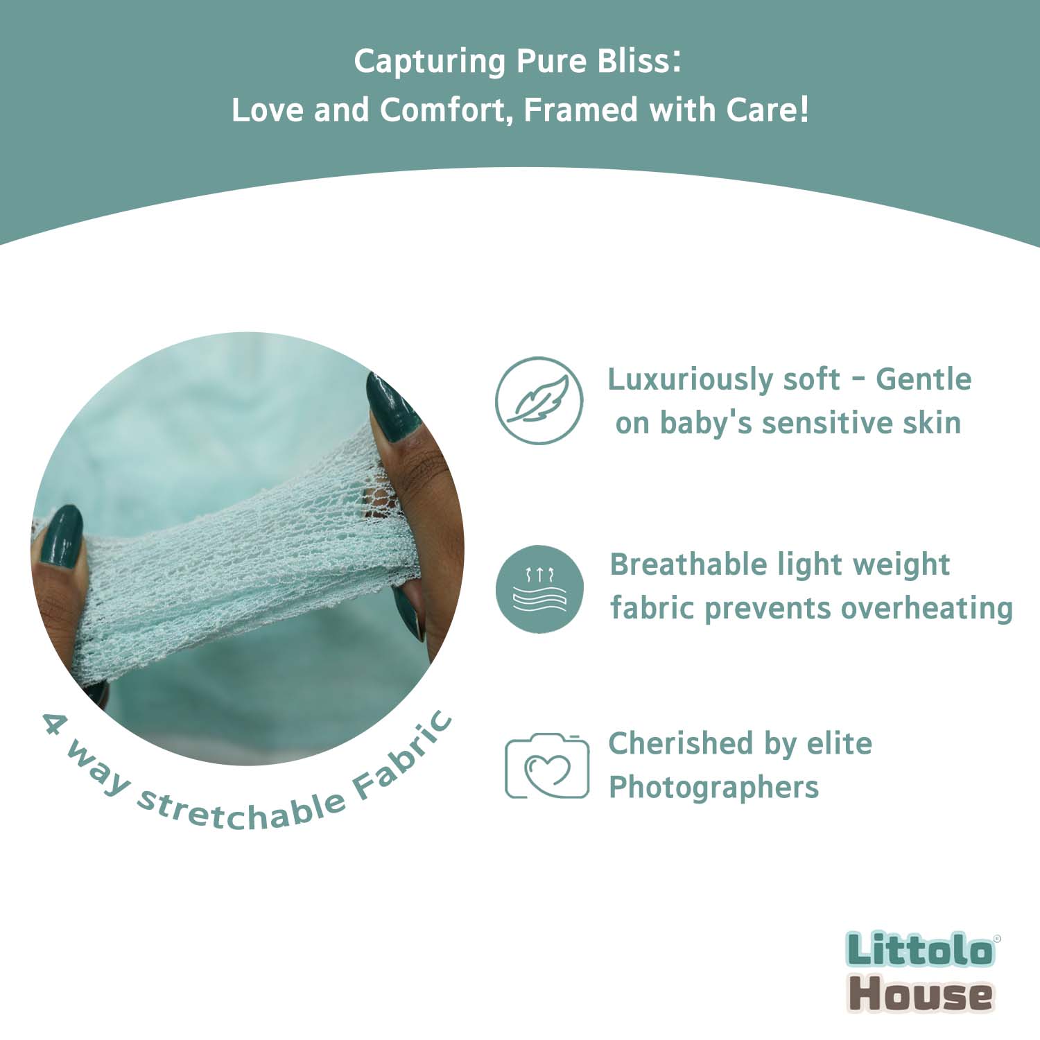 Knitted Stretch Wrap | Mint