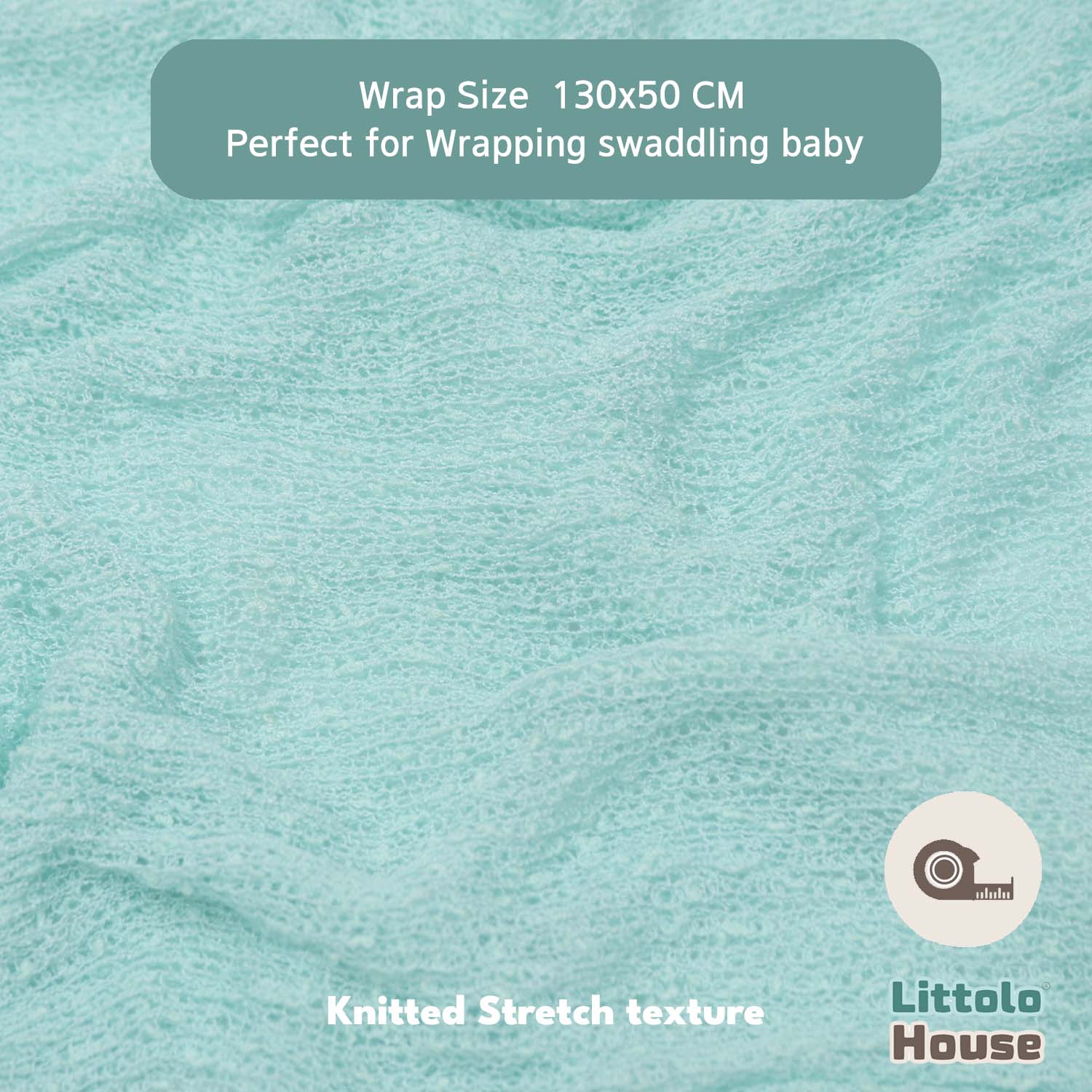 Knitted Stretch Wrap | Mint