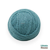 Knitted Stretch Wrap | Peacock Blue