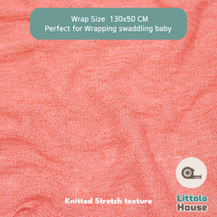 Knitted Stretch Wrap | Crimson