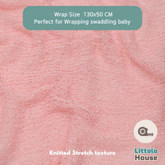 Knitted Stretch Wrap | Pink Peach