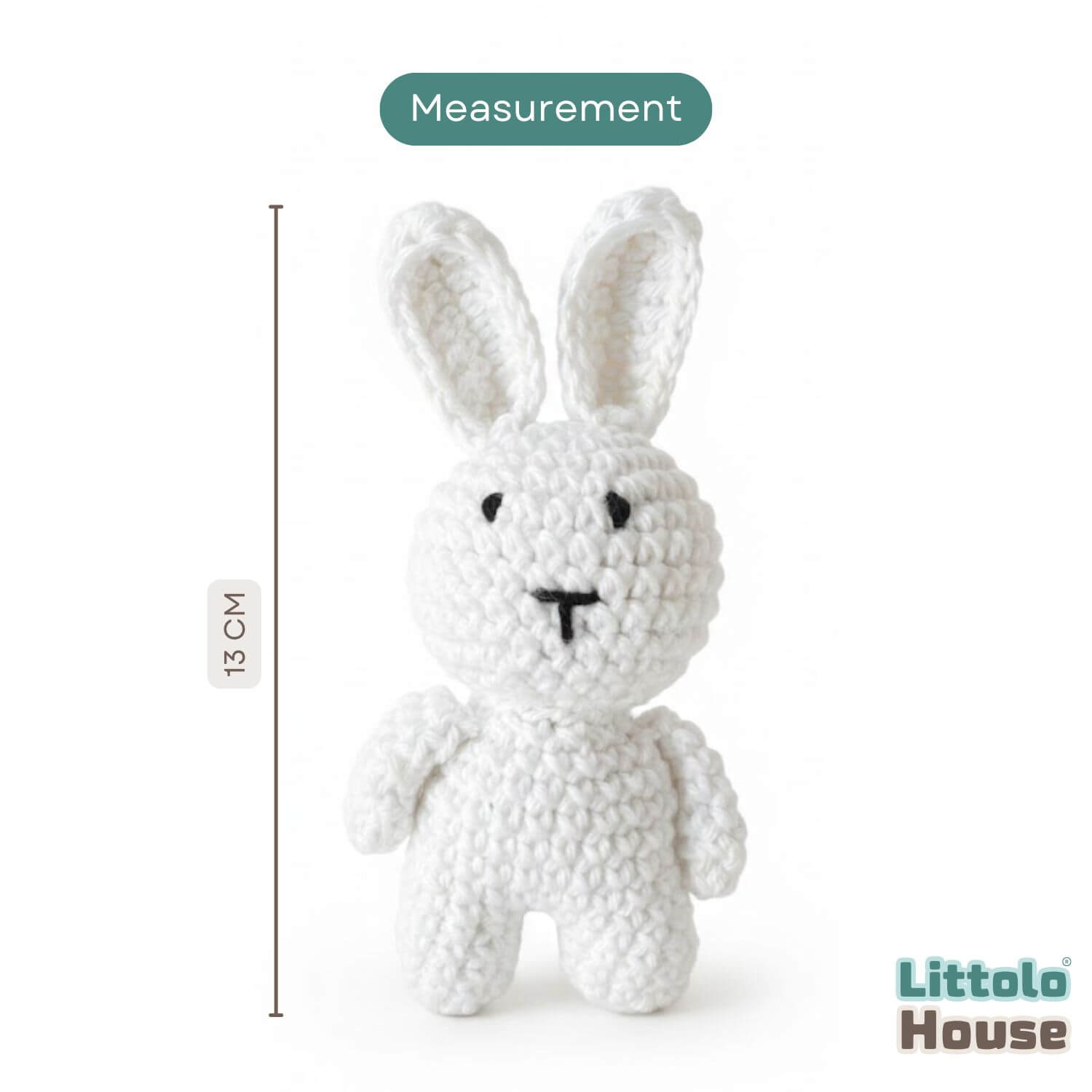 Baby Crochet Bunny | NB | Milky White