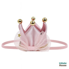 Baby Birthday Bow Crown Headband A047 | S