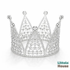 Baby Royal Crystal Crown A049 | NB | Silver